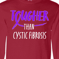 thumbnail image 4 of Inktastic Tougher than Cystic Fibrosis Long Sleeve T-Shirt, 4 of 5