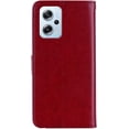 thumbnail image 3 of Case for Xiaomi Poco X4 GT with Credit Cards Pocket, Glitter Bling Diamond PU Leather Wallet Phone Case Flip Cover for Xiaomi Poco X4 GT      Red, 3 of 14
