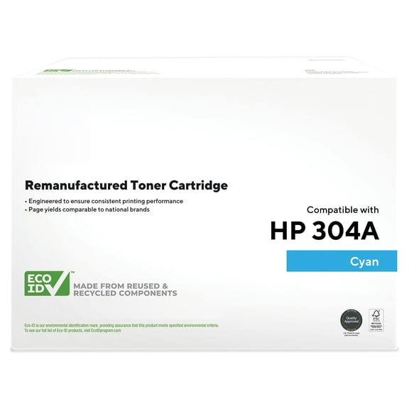 HITOUCH BUSINESS SERVICES Reman Cyan Standard Yield Toner Cartridge Replacement for HP 304A TRCC531A