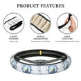 thumbnail image 6 of Gaeub Not All Who Wander Are Lost2 Breathable Stretch Elastic Steering Wheel Cover, Cool in Summer and Warm in Winter, Universal 15 inch, 6 of 8