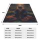 thumbnail image 3 of Balery Garden Meditating Weasel Manta de Felpa Suave y Acogedora – Cobija de Franela Aterciopelada para Cama, Lavable y Cálida para Sofá, Mascotas, Transpirable-40"x30", 3 of 7