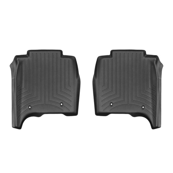WeatherTech Custom Fit FloorLiners compatible with Land Rover Rover Range Rover - 2nd Row (2-Piece Liner), Black