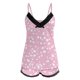 thumbnail image 3 of Gibobby Camisola con estampado de para mujer, pantalones cortos, conjunto de 2 piezas, ropa de dormir de encaje sin espalda, lencería, traje de pantalones calientes (Rosa, S), 3 of 5