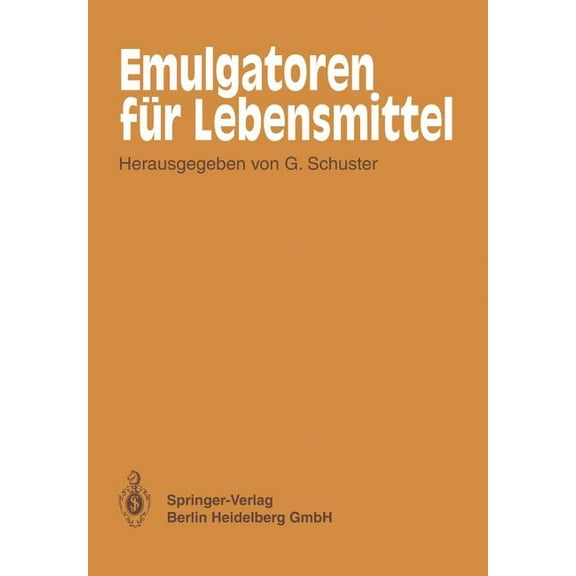 Emulgatoren Für Lebensmittel, (Paperback)