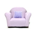 thumbnail image 2 of Plush Keet Children's Chair Lavander, with accent pillow, 2 of 6