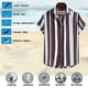 thumbnail image 4 of Camisas a rayas para hombre de Floerns Camisas casuales de manga corta con botones, 4 of 8