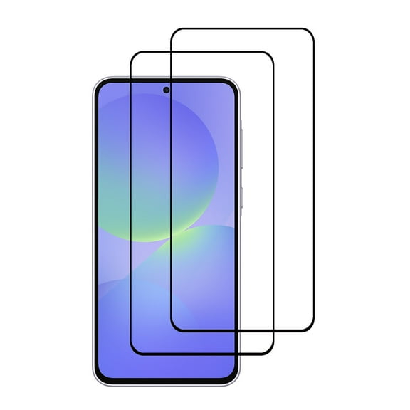 PAPAUTOP [2 Pcs] Black Full Coverage Easy Installation Tempered Glass Screen Protector for Samsung Galaxy A36 5G 2025