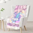 thumbnail image 5 of Unicorn Blanket Gifts, 40"x50" Cute Throw Blanket for Adults Kids, Lightweight, Plush, Soft, Cozy, Warm, Flannel Blankets for Bed Couch, 5 of 6