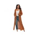 thumbnail image 1 of AMERTEER Women‘s Full Length Maxi Cardigan Duster Long Sleeve Open Front Sweater Coat, 1 of 2