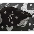 thumbnail image 5 of oneOone Viscose Chiffon Black Fabric Hen Sewing Craft Projects Fabric Prints By Yard 42 Inch Wide-LP, 5 of 6