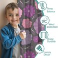 thumbnail image 3 of Blackout Kids Curtains,Pioneer Flower Floral Print Pattern Childrens Insulated Curtains Set Of 2,Bedroom Essentials,Toddler Room Decor 42"x84", 3 of 5