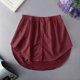 thumbnail image 4 of Gibobby faldas cargo moda para mujer, camisa versátil, suéter, falda superpuesta, mitad inferior y minifaldas para mujer, 2PC faldas(Blanco+Rojo, L), 4 of 4