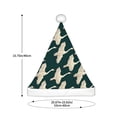 thumbnail image 3 of KLL Christmas Hats for Adults Plush Flying Swans Print Santa Hat Xmas Fluffy Santa Claus Hat for Women Men, 3 of 6