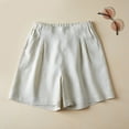 thumbnail image 2 of Sngxgn Women's High Waisted Shorts with Pockets Workout Long Shorts for Women(White,XL), 2 of 3