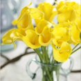 thumbnail image 3 of 9xpu Flor Artificial Calla Wedding Decoración Floral Amarillo Naranja, 3 of 8