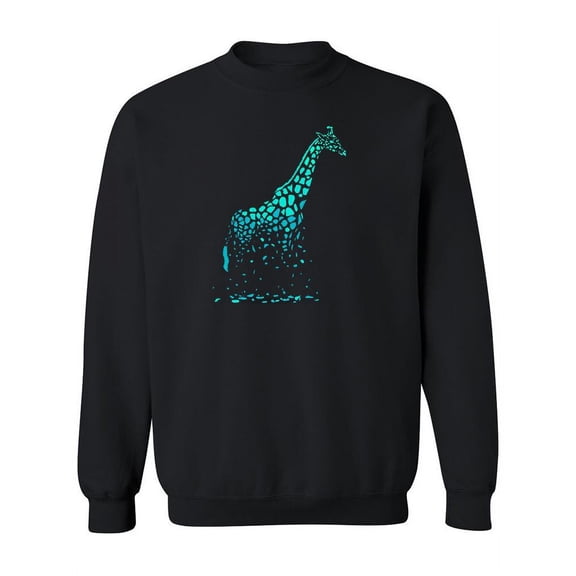 Giraffe Fading Silhouette Sweatshirt Women -Image by Shutterstock, Female XX-Large