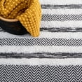 thumbnail image 6 of SAFAVIEH Augustine Maggie Striped Area Rug, Black/Ivory, 5' x 7'7", 6 of 11