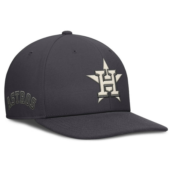 Men's Nike Anthracite Houston Astros Statement Pro Snapback Hat
