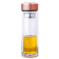 thumbnail image 1 of 320ML High-Borosilicate Glass Water Bottle with Filter Double Layer Resistant Tea Coffee Bottle black, 1 of 9