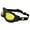 Black-yellow, variant on Birdz Eyewear Buzzard Motorcycle Goggle Fits Over Glasses Black Frame with Clear Lens