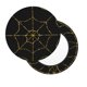 thumbnail image 2 of Disketp Golden Spider Web Funda Redonda para Taburete, Funda de Cojín para Silla de Bar Suave y Elástica-13 inch, 2 of 7