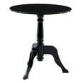 thumbnail image 4 of Linon Table d'Appoint Ronde en Acrylique avec Dessus Robuste et Pieds Courbés, Noir Lustré, 4 of 7
