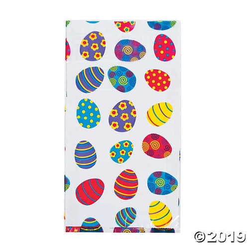 Easter Basket Bags (12 Pack) 17 3/4". Cellophane.