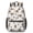 Pug and Dog Paw Print, variant on German Shepherd and Icons Blue Pattern 17" Waterproof Oxford School Backpacks for Teens, S-Shape Padded Straps, for School, Travel, Hiking, Camping