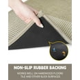 thumbnail image 3 of Hargiis Kitchen Mat, Rubber Non-Skid Kitchen Rugs Washable, Absorbent Runner Mat for Floor, Machine Washable Standing Mats for in Front of Sink, Door, Laundry, Entrance, Home (Flaxen, 47"×17") C95, 3 of 3