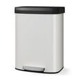 thumbnail image 5 of Garvee 15.85 Gallon Kitchen Garbage Can with Liner Rim & Soft Close Plastic Lid, White, 5 of 7