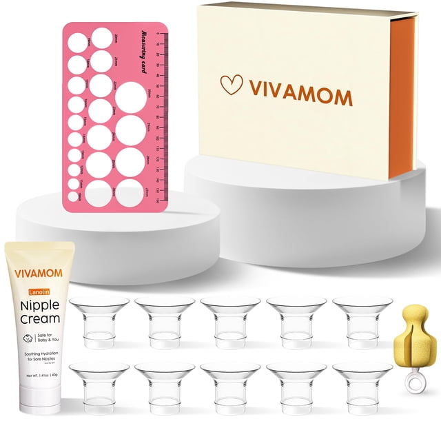 Kit de Tallas para Bridas Vivamom 10 piezas con Insertos de Silicona 13-21 mm