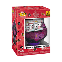 Funko Bitty POP Bouquet: The Nightmare Before Christmas - Jack and Sally Valentine's Day Collectible Vinyl Figures