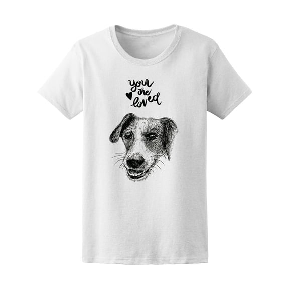 You Are Loved Honest Dog Sketch
 T-Shirt Men -Image by Shutterstock, Male x-Large