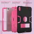 thumbnail image 5 of Entronix Polycarbonate Protective Case for iPad 10th Generation 10.9-inch, TPU Shockproof Kids Case, Black-Pink, 5 of 7