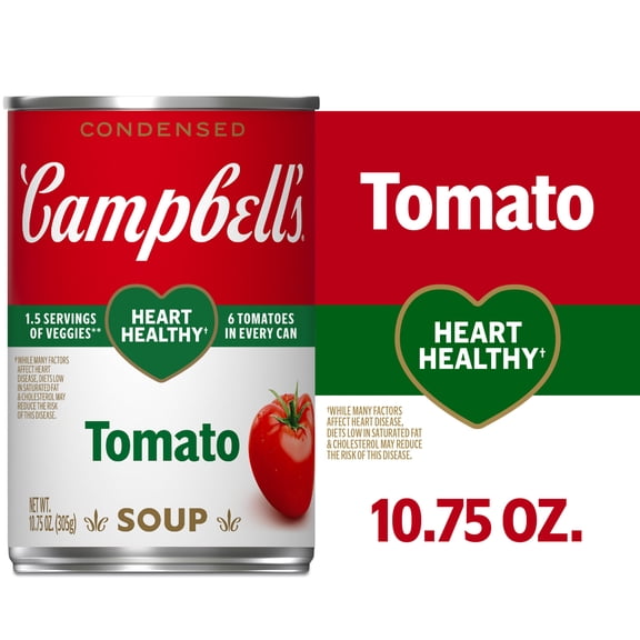 (4 pack) Campbell's Condensed Healthy Request Tomato Soup, 10.75 Ounce Can