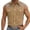 Khaki, variant on Men Western Shirts Embroidered Cowboy Sleeveless Button Collar Shirt Retro Business Casual Tops With Floral Design Light Purple XXXXXL