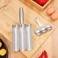 thumbnail image 2 of Miangastore 1 Set Meatball Maker Tool Stainless Steel Meatball Making Mold Triple Row Meatball Maker Shrimp Paste Mold Kitchen Gadget, 2 of 8