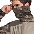 thumbnail image 5 of Havenx Camouflage Upf 50+ Fishing Shirts for Men Long Sleeve Hooded Rapid Dry Shirt with Mask Uv Protection Hoodie Shirt Casual Summer Lightweight Athletic Workout Clothing,Brown 2XL, 5 of 6