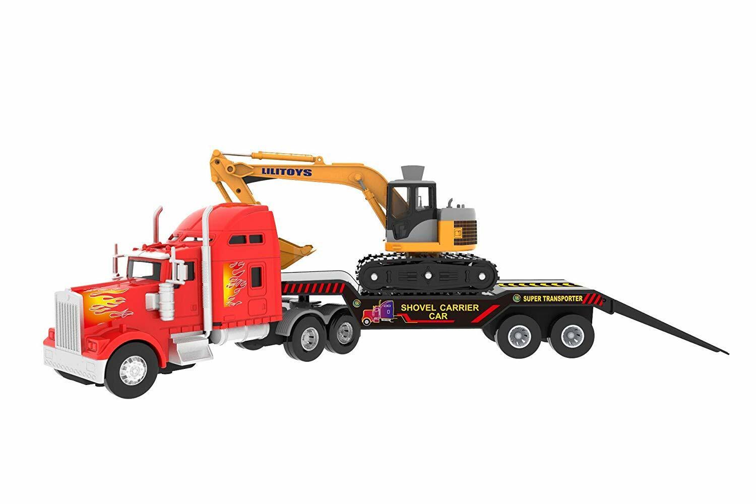 Big Daddy Big Rig Tractor Trailer with Excavator photo 3