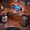 65“Rustic Brown, variant on Satifur 57 Inch Vintage Computer Desk with 4 Drawers & Power Outlet, Sturdy Steel Frame Wooden Desktop, for Home & Office Use