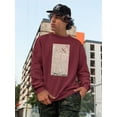 thumbnail image 2 of Blush Chinoiserie I Sweatshirt Men -Naomi McCavitt Designs, Male 3X-Large, 2 of 4