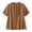 Coffee, variant on Blouse For Women Short Sleeve Vintage Embroidered Lantern Sleeve Stand Collar Loose Shirt Soft Daily Casual Shirt