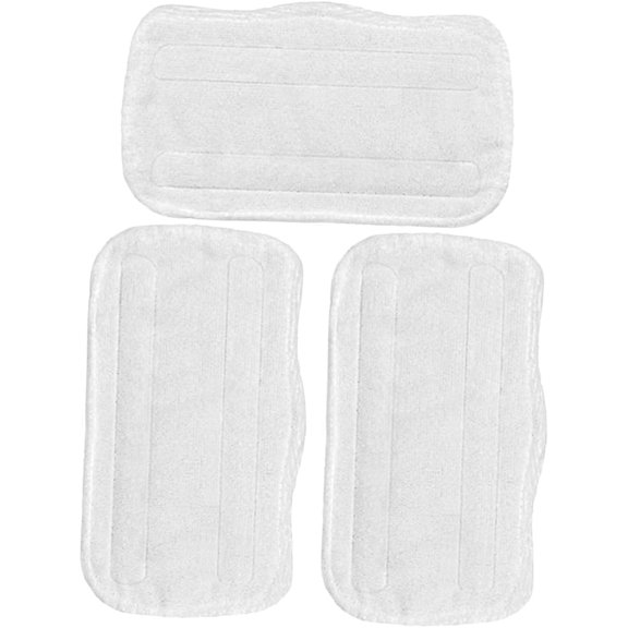 3Pcs Steam Mop Pads for Shark,Reusable Cleaning Pad Steamer Pad for S3101 S3251 SK460 SK410 S3101n2 S3250 SK435CO SK140 SK141,White