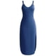thumbnail image 5 of Vestido Largo de Manga Larga para las Mujeres Color Sólido Cuello Redondo Suelto Medio Ternera Vestido de Noche, Vestido Casual de Manga Larga para las Mujeres, 5 of 5