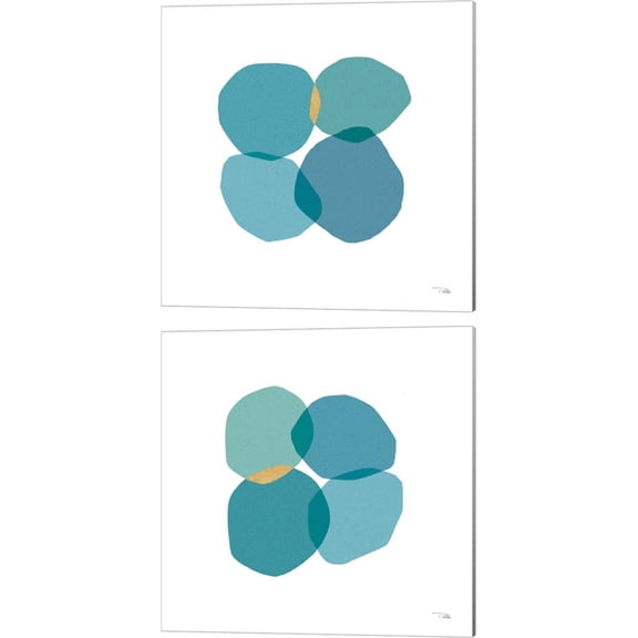 Great Art Now Side by Side by Pela 2 Piece Canvas Art Set Each 14"W x 14H