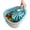 Blue, variant on Fruit and Vegetable Washer Spinner with 360 Rotary Brush Detachable Double-Layer Draining Basket Hand Crank Salad Produce Scrubber Bowl