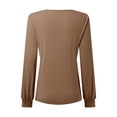 thumbnail image 4 of YDFCWXW Sequin Tops for Women Party Night Sexy V Neck Long Sleeve Shirts Shiny Blouses Glitter Cocktail Holiday Tops (Beige, S), 4 of 5