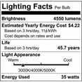 thumbnail image 6 of 35W A-Plus 28 LED CCT Selectable and Wage Selectable E26 base Ballast Bypass, 6 of 6