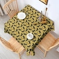 thumbnail image 2 of Gold Cartoon Unicorn Pattern Square Tablecloth,Waterproof Square Table Cover,Wipeable Spillproof Washable Table Cover for Home Kitchen Party Decor 60"x60"(152x152cm), 2 of 6
