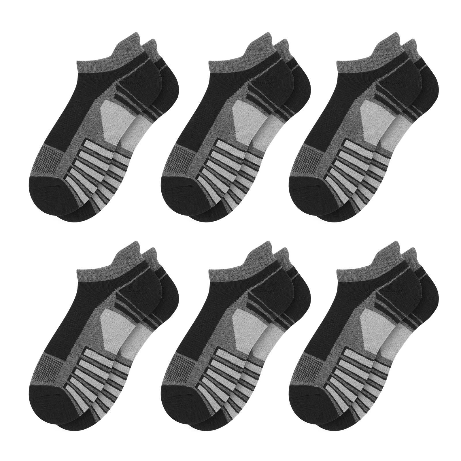 EALLCO Mens Ankle Socks Low Cut Socks for Men Work Cushioned Breathable